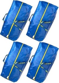 Resim Ikea 901.491.48 Frakta saklama çantası, mavi, 4 adet 