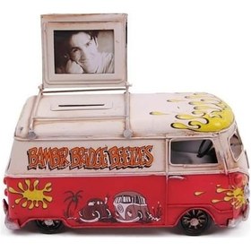 Resim Himarry Dekoratif Metal Minibüs Çerçeveli Ve Kumbaralı Knm-1304e-3831 