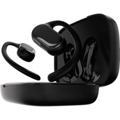 Resim HiFuture FutureMate Pro BT 5.2 IPX5 Su Geçirmez ENC Çevresel Gürültü Engelleme 4 Mikrofonlu Open-Ear Kablosuz Kulak İçi Kulaklık Siyah 