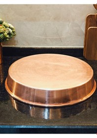 Resim Bakır Derin Fırın Tepsi 38 Cm Bakır 