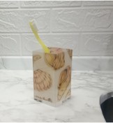 Resim Sia Diş Fırçalık Ve Macun Kabı Istiridye Akrilik 6x6x12cm 300ml 