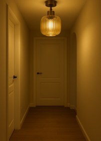 Resim Uçar Elif Modern Tasarım Antre Hol Mutfak Çocuk Odası Plofonyer Tavana Sıfır Minimal Camlı Tekli Avize 