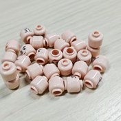 Resim 18 Parça Toplu Yapı Blokları - Bej/İfade Çeşitleri ile Yapı Başlıkları, DIY Bebekler, Robotlar, Eğitici STEM İnşaat Oyuncakları - Ebeveyn Öğrenme Aktiviteleri, Noel Parti Hediyeleri, El Sanatları Projeleri - Büyük İnşa Setleriyle Uyumlu, Tek Tip Tasarım, Güvenli Malzeme, Yaratıcı Bileşenler, Sağlam Montaj, Modüler Tasarım 