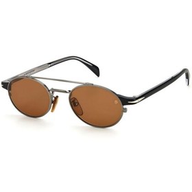 Resim David Beckham Unisex Füme-kahverengi Organik (UV) Cam Çelik Kapalı Çerçeve Tasarım Güneş Gözlüğü Db1042/s 85k70 5 