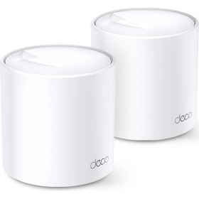 Resim TP-Link Deco X20(2-pack), AX1800 Mbps, 1 GHz CPU, Yapay Zeka Desteği, Gigabit Portları, 150 Cihaza Kadar Bağlantı, 370 m²'ye Kadar Kapsama, Mobil Uygulama ile Kolay Kurulum, Wi-Fi 6 Mesh Sistemi 
