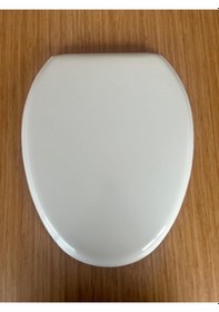 Resim Beyaz Bergama Klozet Kapağı Beyaz 