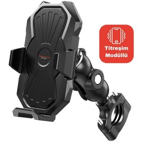 Resim KNMASTER TT-880 Titreşim Önleyicili Motosiklet Telefon Tutucu 