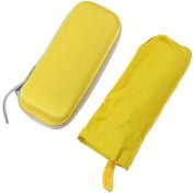 Resim Dashanshop Sarı Uv Koruyucu Katlanır Şemsiye Alüminyum Şemsiye Kartlı Kılıflı 