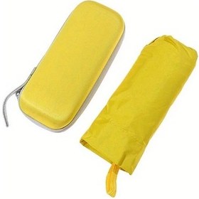 Resim Dashanshop Sarı Uv Koruyucu Katlanır Şemsiye Alüminyum Şemsiye Kartlı Kılıflı 