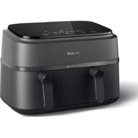 Resim Philips Serisi Çift Hazneli 9 Lt Airfryer Siyah Fritöz 
