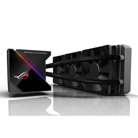 Resim ASUS ROG RYUJIN 360 OLED AURA SYNC RGB 3X NOCTUA İPPC 2000 PWM 120MM FAN SIVI CPU SOĞUTUCUSU 