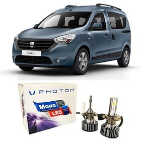 Resim Dacia Dokker Uzun Led Xenon Kısa Far Ampulü H4 Mono Yeni Seri Beyaz 