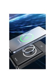 Resim Yesido YP69 10.000 Mah LED Taşınabilir Stand Özellikli Powerbank 20W 3in1 Telefon Saat Kulaklık Kablosuz Magsafe Şarj 