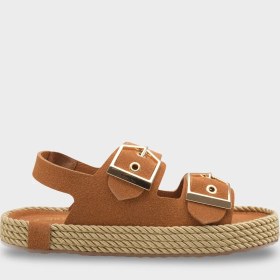 Resim Capone Outfitters Faith Metal Tokalı Konfor Kadın Sandalet 