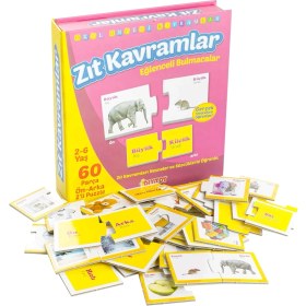 Resim Güzel Hediyem Diytoy Eğlenceli 2li Delux Puzzle Zıt Kavramlar 