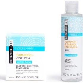 Resim Botanical Lab Balkabağı ve Papaya Aha Tonik 200 ML + Zerdeçal Leke Kontrolü Kil Maskesi 100 ML 