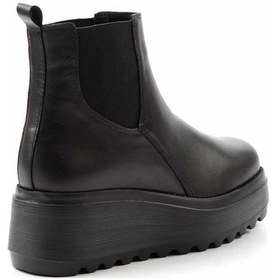 Resim Siyah Hakiki Deri Kadın Bot & Bootie K02415015003 Siyah 