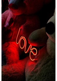Resim Love - Led Dekoratif Duvar Aydınlatması Neon Duvar Yazısı Sihirli Led Mesajlar 