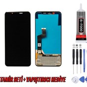 Resim Genos Lg Lmg810 G8s Thinq Lcd Ekran Siyah Montaj Kiti Hediye 