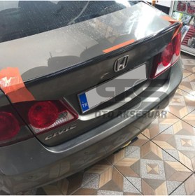 Resim STS Oto Aksesuar Honda Civic Fd6 Bagaj Üstü Black Piano Spoiler Bagaj Çıtası 