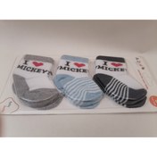 Resim A.D.N SOCKS A.d.n Pamuklu 3 Lü Premium Paket Bebek Çorabı 