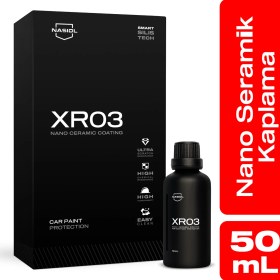 Resim Nasiol XR03 Araç Nano Seramik Kaplama ve Boya Koruma-1,5 Yıl Dayanım-50ml-Su İtici-Çizik Önleyici 