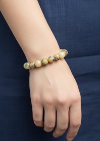 Resim Opal Sarı 8mm Doğal Taş Bileklik - 16-17cm 