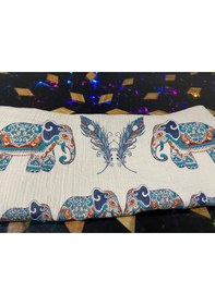 Resim Plaj Havlusu , Peştemal Çift Katlı %100 Pamuk Çift Katlı Fil Bask 