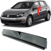 Resim Volkswagen Golf 6 Sol Ön Kapı Direk Kaplaması 2009 / 2013 Model Gkl Marka 5K4837901A 