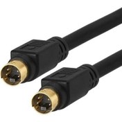 Resim 10 Metre Minidin Svıdeo 4pin S-Video Kablo Svideo Gold Uç 10 Metre Svideo Kablo 