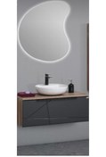 Resim Tekoplus Thin Gri Banyo Dolabı Takım 90 cm 