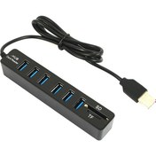 Resim 4691 USB Hub 6 Port Microsd Tf Sd Kart Okuyucu Çoklayıcı 