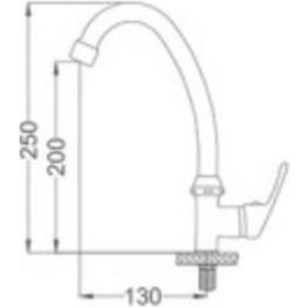 Resim Gms Sırma Tek Girişli Mermer Üstü Lavabo Bataryası Sr234 