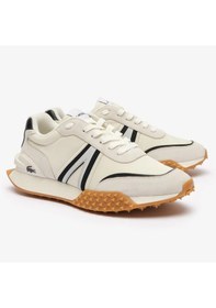 Resim Lacoste L-spin Deluxe Leather Mens Sneaker Hakiki Deri Erkek Günlük Spor Ayakkabı Krem Krem 