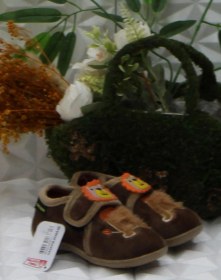 Resim Fort Gzr 03365 Kahve Anaokulu Kreş Ev Erkek Çocuk Panduf Ayakkabı Kahve 