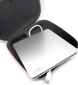 Resim Taşınabilir Harici 3D Blu-ray Oynatıcı/Brülör USB-C SuperDrive+Taşıma Çantası, Apple Laptop MacBook Mac Pro Air Mini M1 M2 M3 13 15 İnç, Slot-BD-RE DVD/CD RW Yazıcı Sürücüsü+Dokunmatik Düğme 