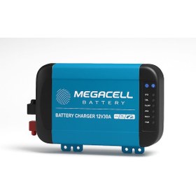 Resim Megacell 12v 30 Ah Akıllı Lifepo4 Şarj Cihazı 