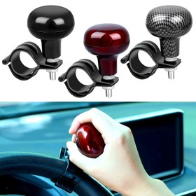 Resim 360° Dönebilen Direksiyon Topuzu - Arabalar, Kamyonlar, ATV'ler ve Tekneler için Uygun - Dayanıklı ABS Malzeme - Kontrolü ve Güvenliği Artırın Siyah/Kahverengi/Gümüş 