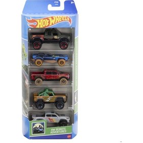 Resim Hw 5 Lı Araba Setı Hw Remote Adventures Htv53 Çok Renkli 