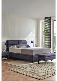 Resim Yataş Bedding Botanic Baza Başlık 2'li Set - Lacivert 200x200 