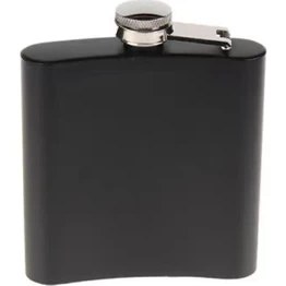 Resim Melfxxl Siyah 6 oz Çelik Cep İçki Kanyak Matarası 