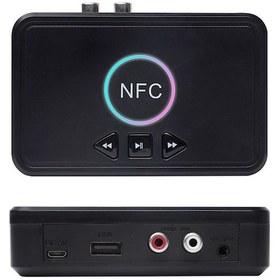 Resim Hombey Siyah Bluetooth 5.0 Ses Alıcısı: Nfc İle Hızlı Bağlanma, Rca/aux/usb Girişleri, 10m Alım Mesafesi, Kablosuz Müzik Dinleme 