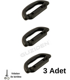 Resim GUZIDEN 3 Adet Valiz Kulpu- Valiz Sapı Standart Kulp - Vidaları ile birlikte 
