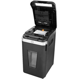 Resim HP Pro Shredder Auto 400MC Otomatik Beslemeli 400 Sayfa Evrak İmha Makinesi-P5-Mikro Kesim-2x12mm-53lt 