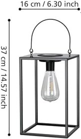 Resim Eglo 48946 LED Solar Lamba/Fener Z_SOLAR Çelik Siyah 2X0,06W U: 16cm G: 16cm Y: 26cm 3000K Açma/Kapama Şalterli 