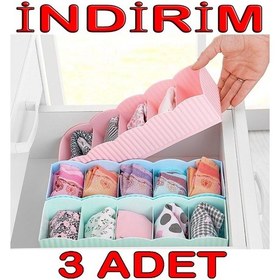 Resim Çekmece İçi Toka Kravat Çorap Düzenleyici Organizer Beyaz 