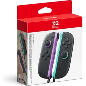 Resim Nintendo Switch 2 Joy-Con Mor - Yeşil (Ithalatçı Garantili) 