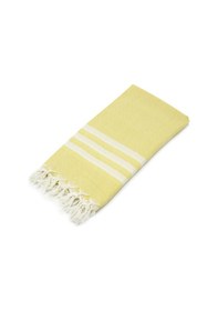 Resim Sarı Pamuk Bambu Peştemal 