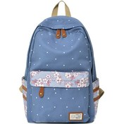 Resim Seyahat Sırt Çantası Bayan Sırt Çantası Bilgisayar Çantası Baskı Öğrenci Günlük Okul Çantası Büyük Kapasiteli Sırt Çantası Mavi Çok Renkli 