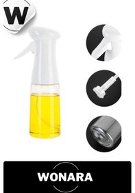 Resim Premium Püskürtmeli Bpa İçermeyen Çok Renkli Plastik Fan Başlıklı Cam Şişe Yağdanlık Sprey 200 Ml Diğer 
